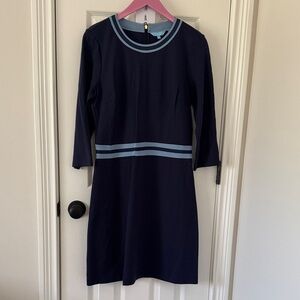 Draper James Navy Blue Dress with Light Blue Accents NWT